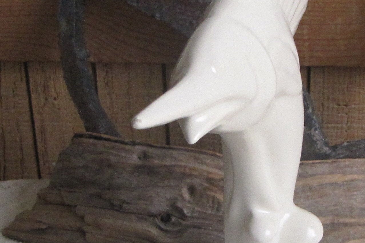 Metlox Romanelli Sailfish Figurine California Pottery Vintage Beach Decor Ocean Art Planters