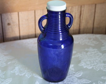 Cobalt Blue Vinegar Bottle Vintage Blue Kitchens