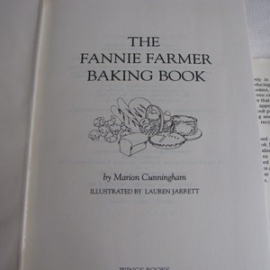 The Fannie Farmer Baking Book Marion Cunningham 1996 Illustrated by Lauren Jarrett Wings Books Publisher Vintage Cookbooks image 5
