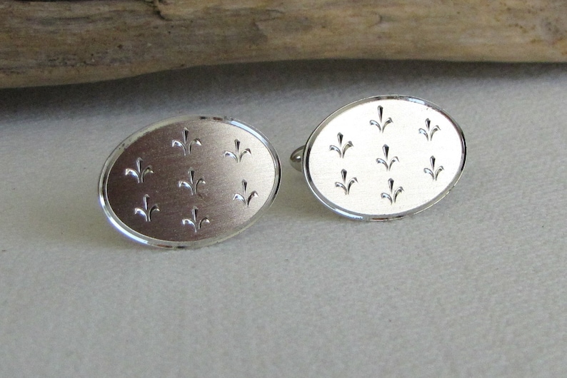 Hadley Fleur di Lis Cufflinks Sterling Silver Vintage Men\u2019s Jewelry and Accessories