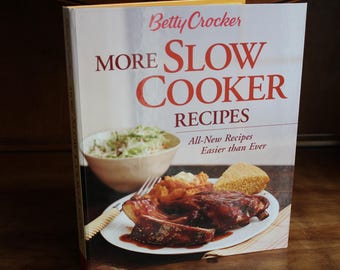 Betty Crocker More Slow Cooker Recipes Cookbook 2004 Vintage Cookbooks