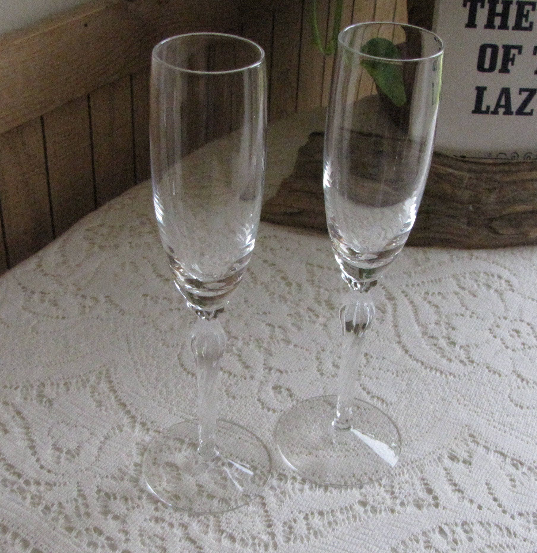 lenox crystal champagne flutes