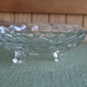 Fostoria American Clear Pattern Candy Dish 1915-1982 Vintage Dinnerware