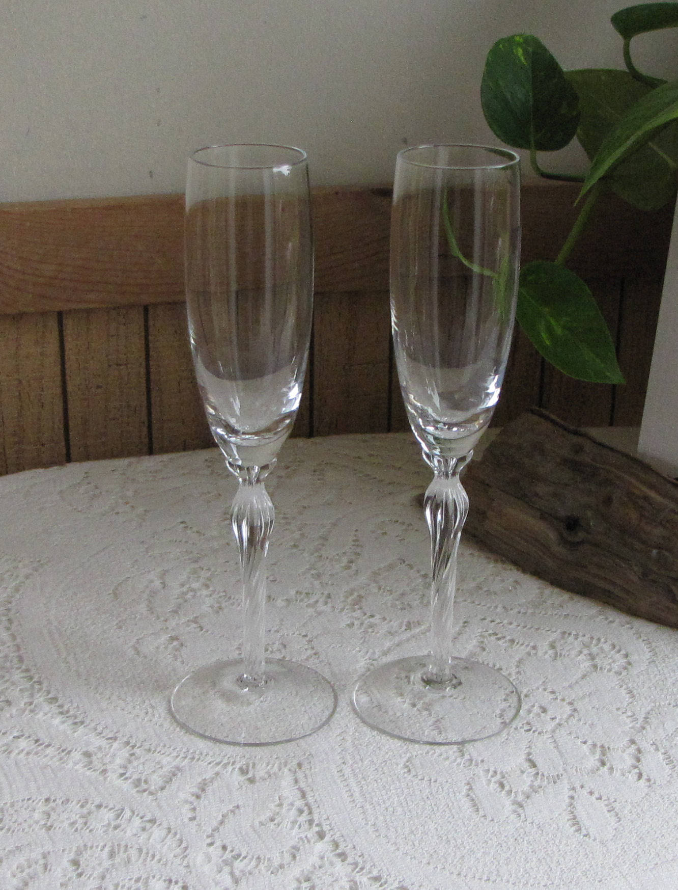lenox crystal champagne flutes