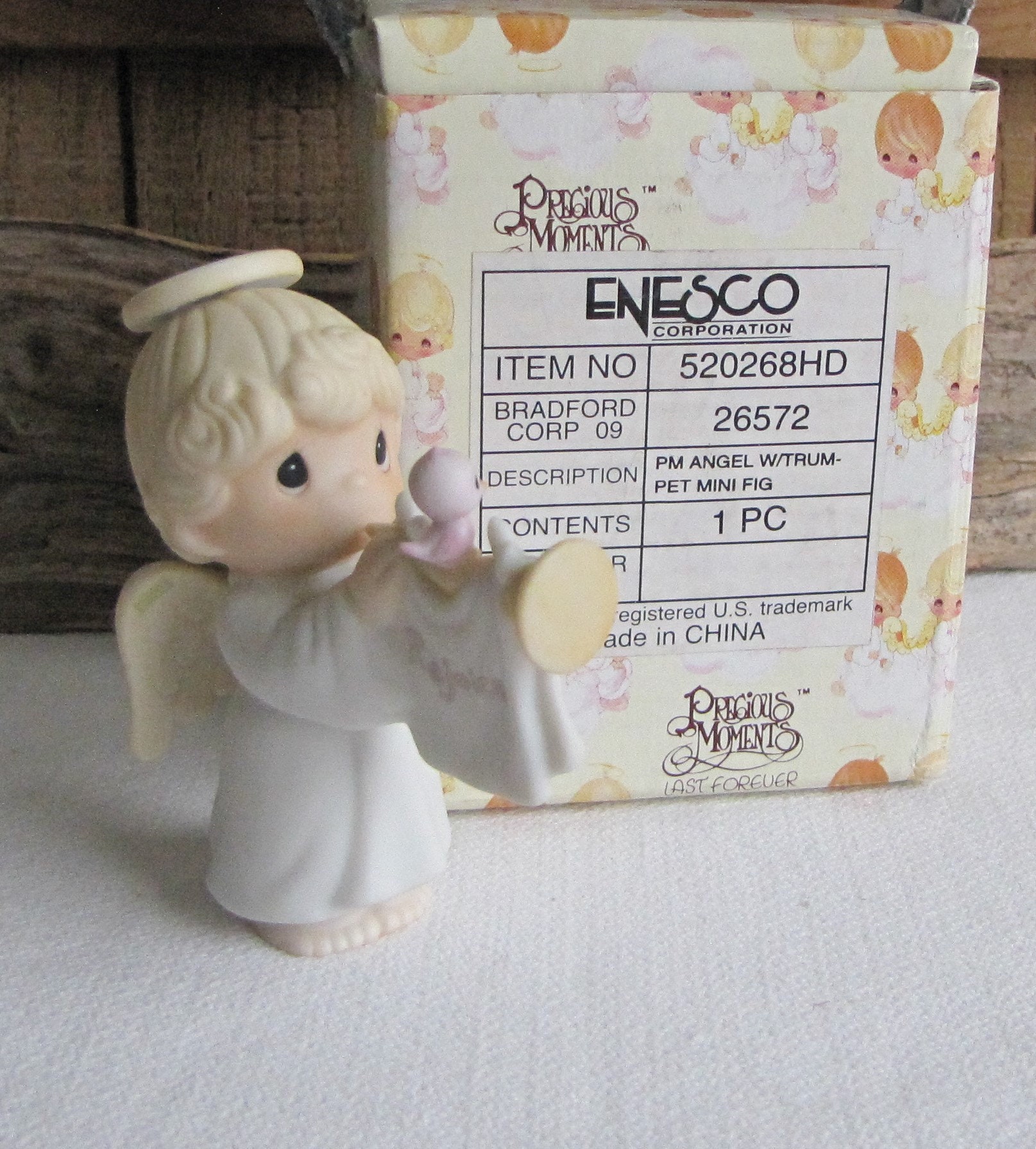 Precious Moments Angel with Trumpet Mini Figurine Sandal ...
