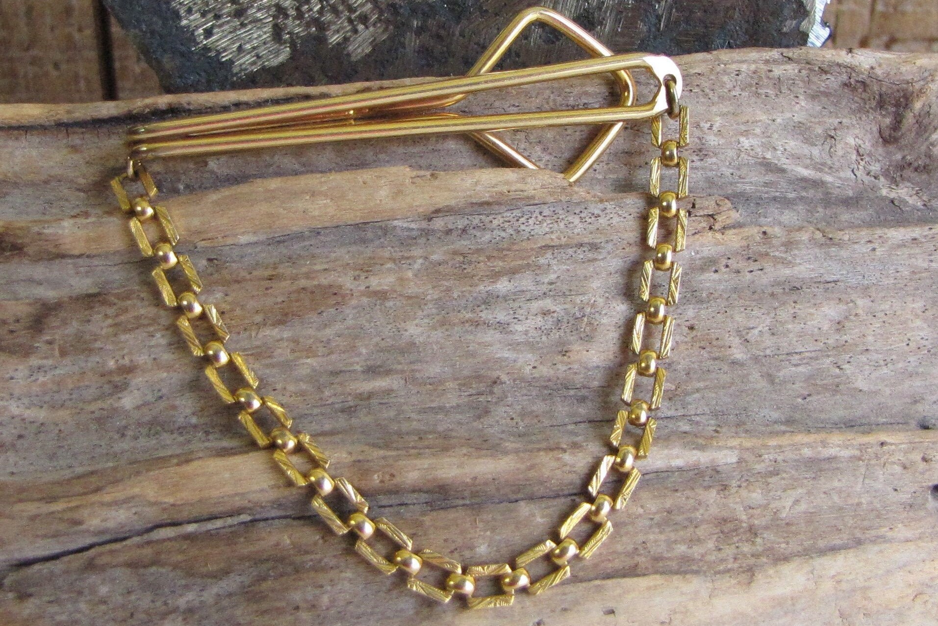 Swank Tie Chain Vintage Mens Jewelry and Accessories Etsy