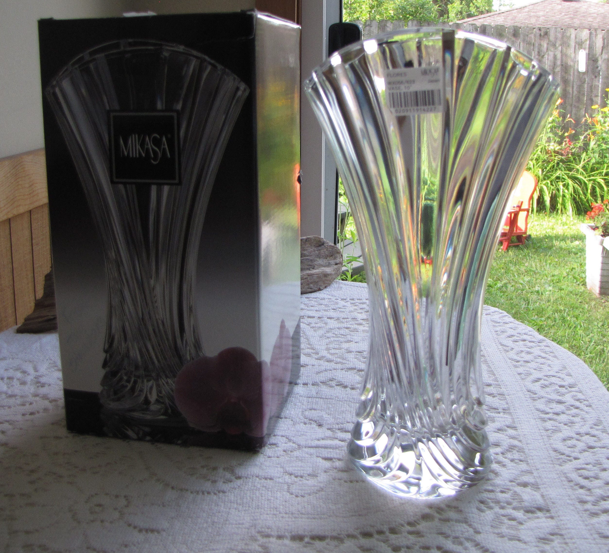 Mikasa Flores Crystal Vase Vintage Florist Ware And Floral Bouquets