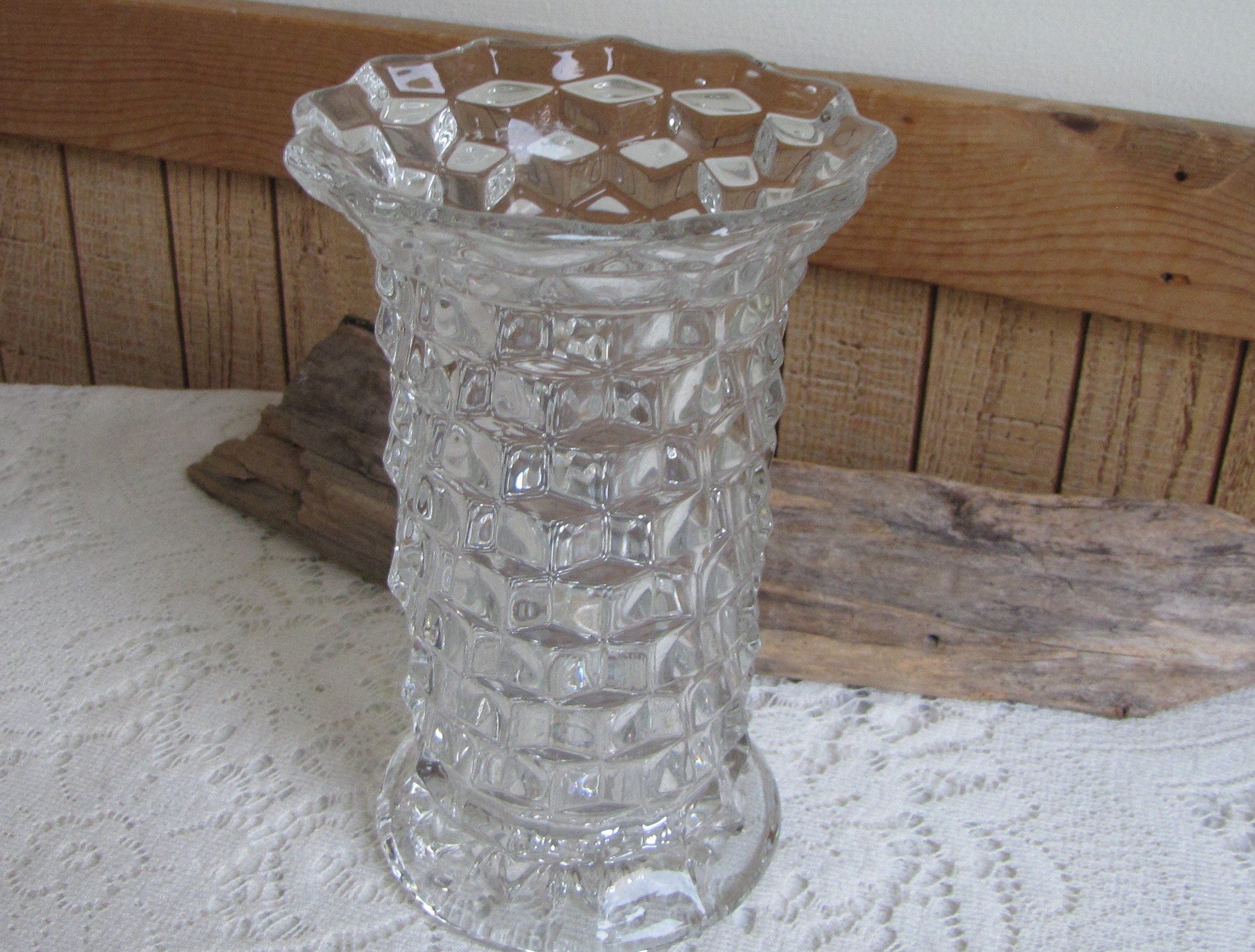 Fostoria American Flower Vase Vintage Dinnerware And