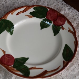 Franciscan Apple Bread and Butter Plates Gladding McBean Set of Three (3) Vintage Dinnerware