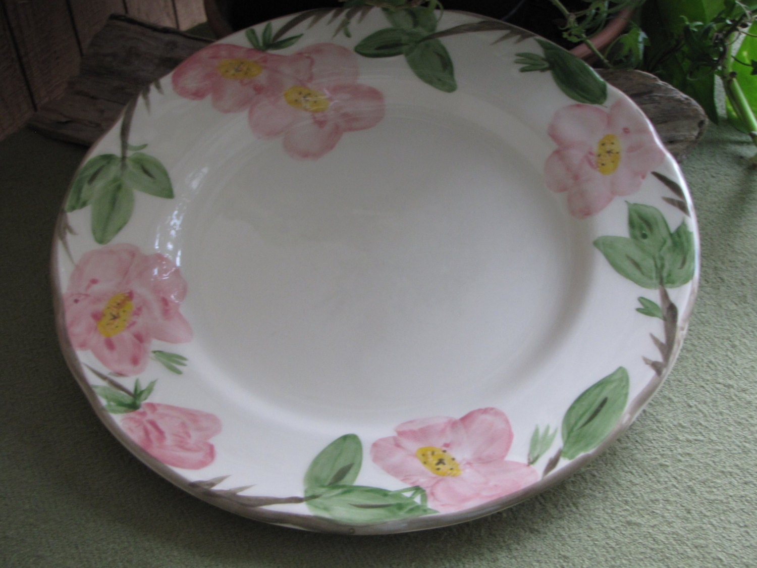 Vintage Franciscan Desert Rose Dinner Plate England Backstamp 1976 ... Vintage Franciscan Desert Rose Dinner Plate England Backstamp 1976 ...