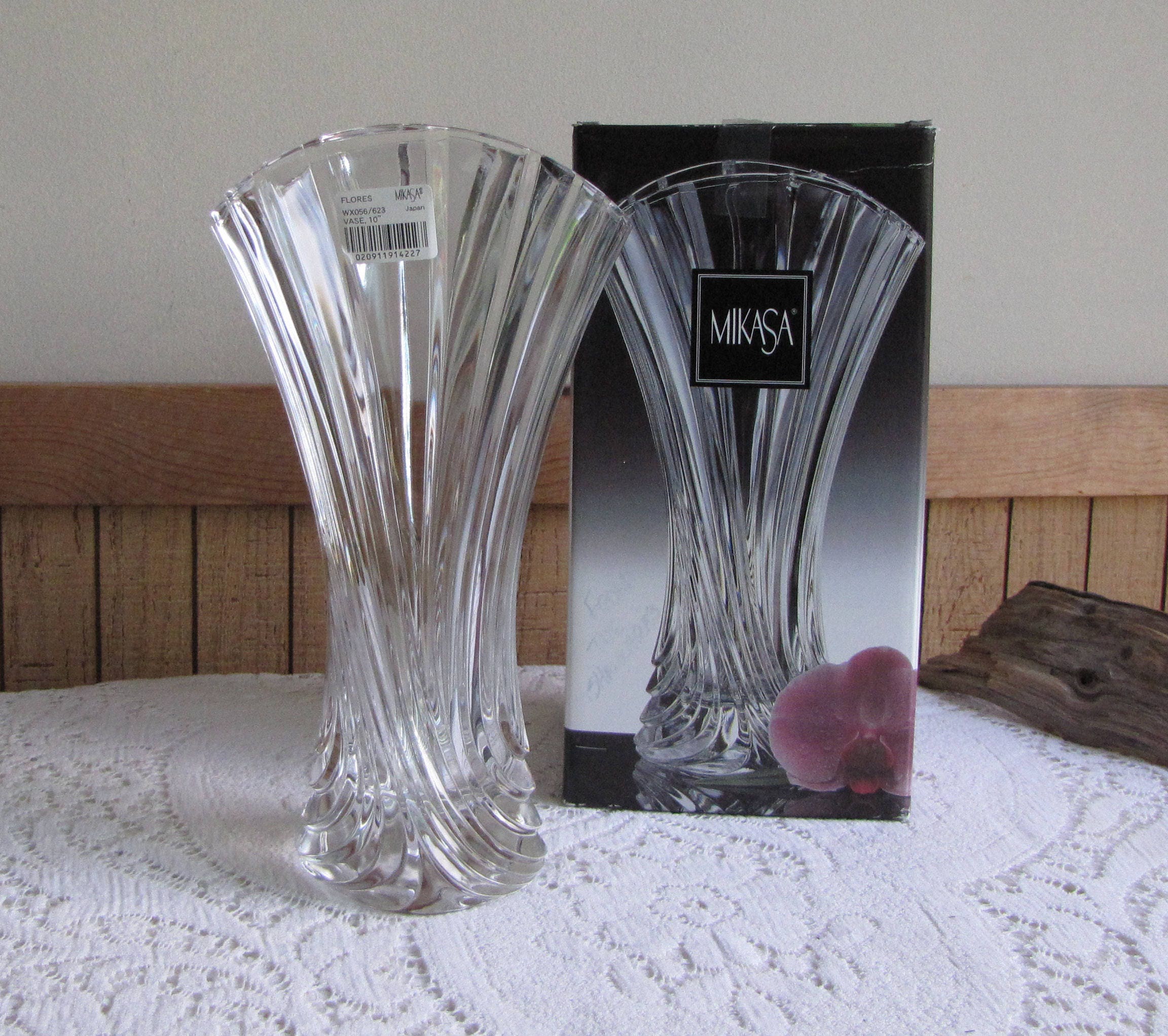 Mikasa Flores Crystal Vase Vintage Florist Ware And Floral Bouquets