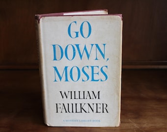 Baja Moisés William Faulkner Edición de la Biblioteca Moderna 1942 Ficción Vintage