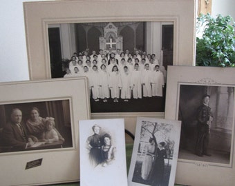 Black and white photographs and postcards circa 1930s Elgin, IL photographers