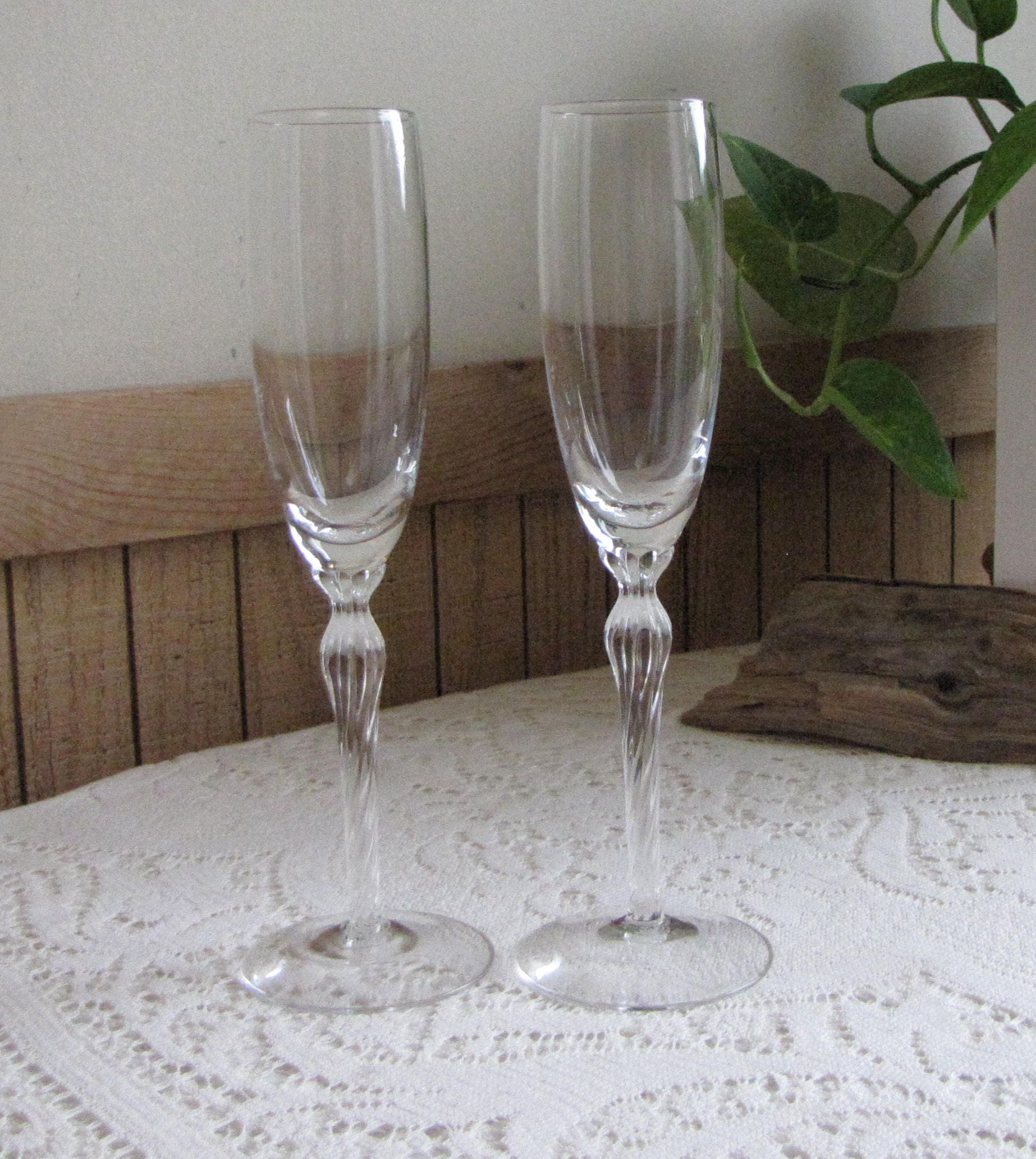 lenox crystal champagne flutes