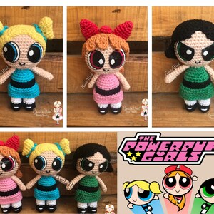 PDF Patterns Powerpuff Girls, Crochet Pattern, Powerpuff Girls Crochet ...