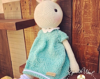 PDF Bapsie the Bunny Patterm amigurumi, coneja a crochet, patron crochet, bunny crochet, bunny patternBapsie