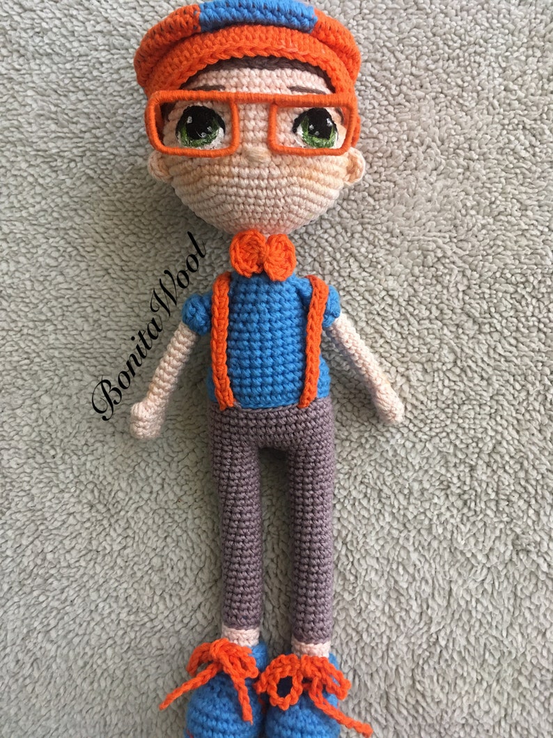 BLIPPI Amigurumi Doll Crochet Pattern Etsy