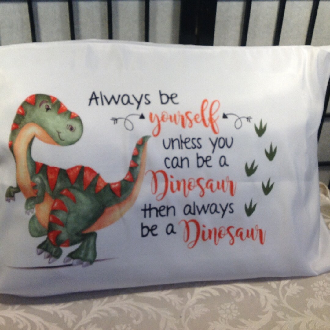 Dinosaur Pillow Case Etsy