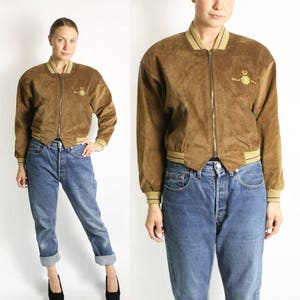 Suede Varsity Jacket Etsy