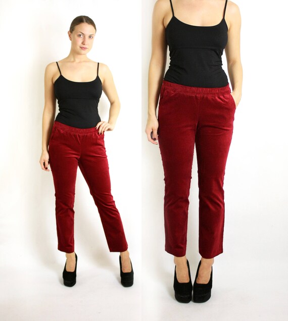 low rise ankle pants