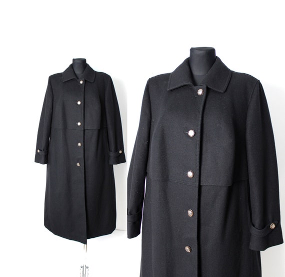 ECHTER Alpen-Loden Vintage Overcoat Leather Button Closure