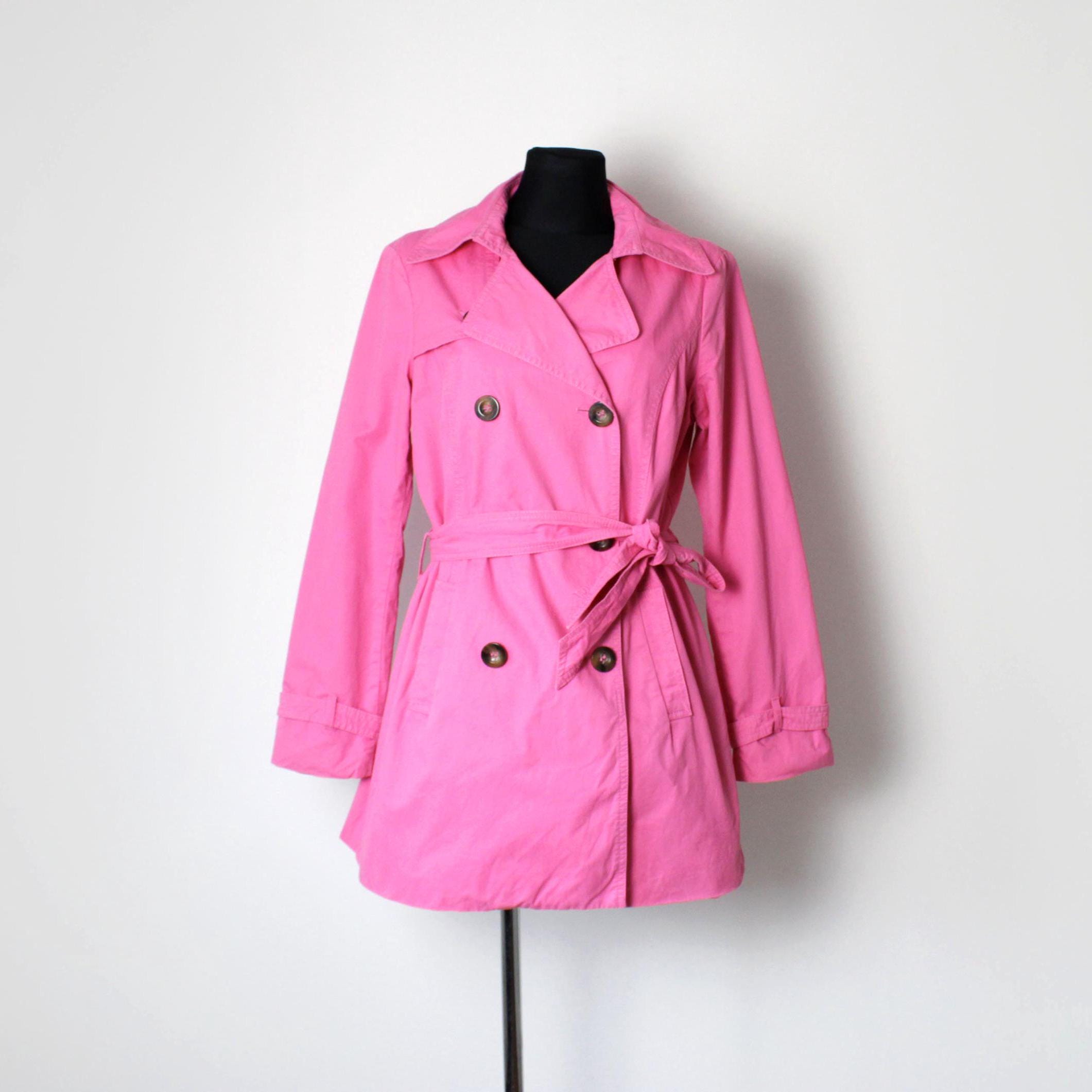 Pink trench coat - Etsy 日本