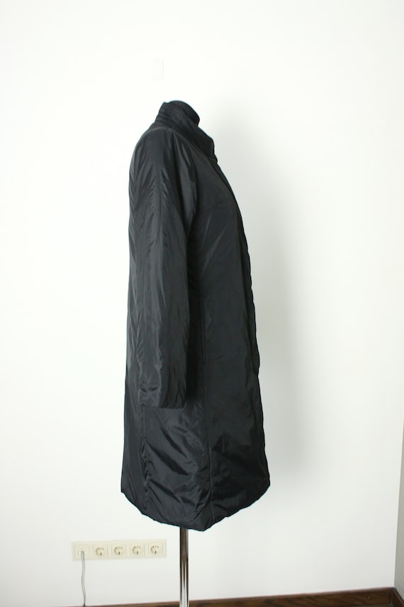 90s-00'S LANDS' END padded puffer jacket, men's size L Nylon beige type brown Vintage Second Hand