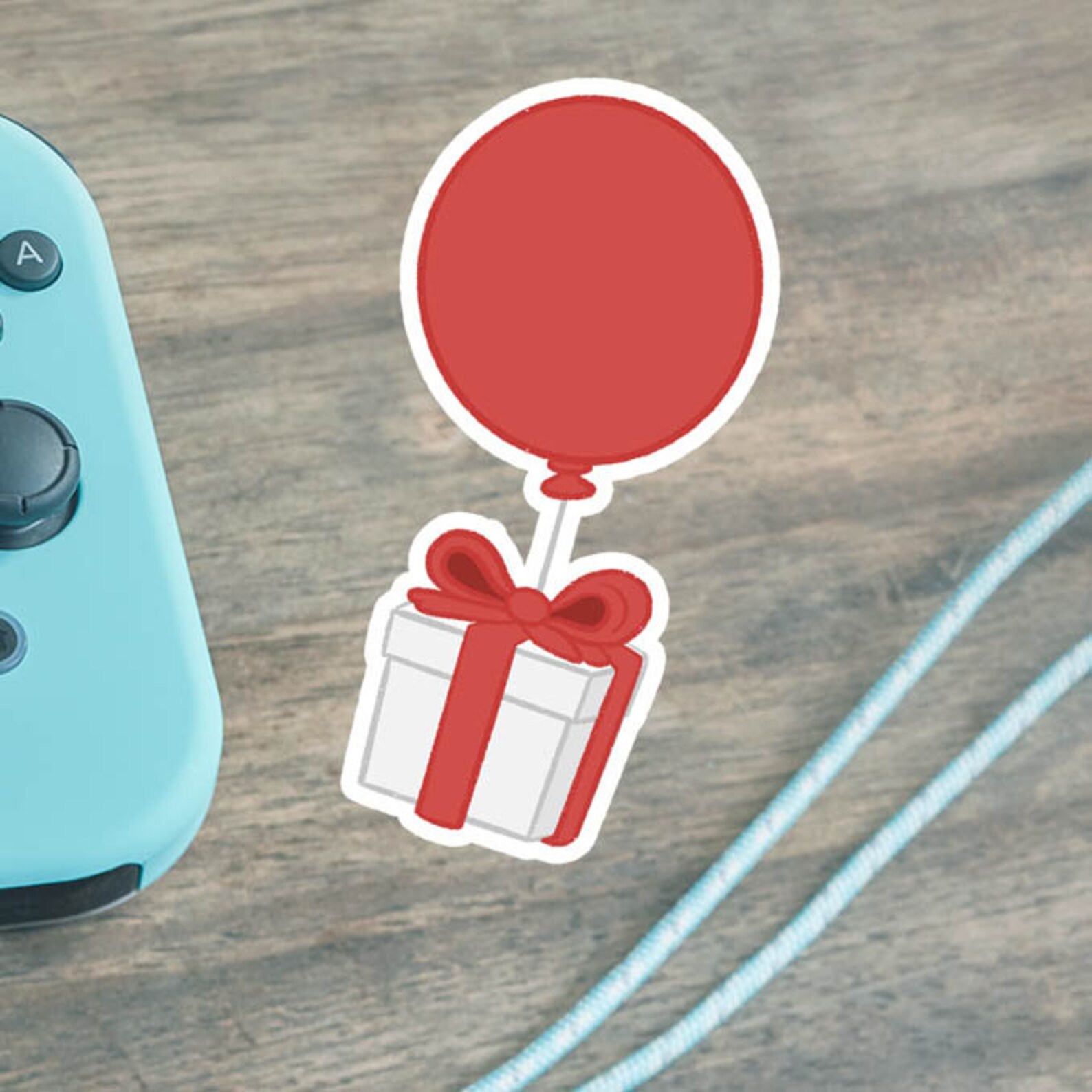 Animal Crossing Balloon Present ACNH Vinyl Sticker Etsy