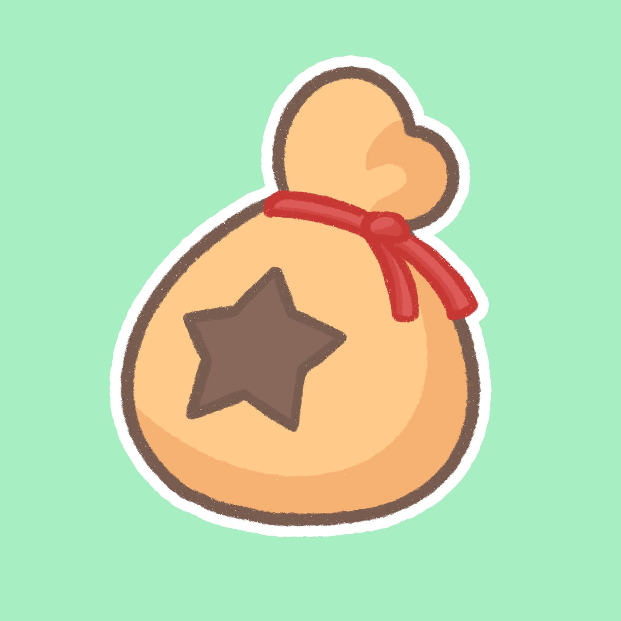 Animal Crossing Bell Bag ACNH Vinyl Sticker Etsy