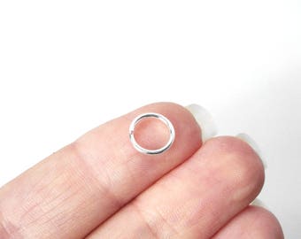 Sterling Silver Nose Ring - 18 Gauge - 5mm to 13mm - Continuous / Seamless Ring / Hoop