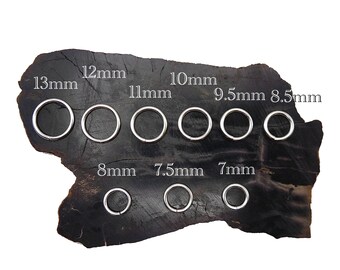 14 Gauge Sterling Silver Ring - Septum - Lobe - Navel - Belly Button - Cartilage - Body Jewelry - Continuous / Seamless Ring / Hoop