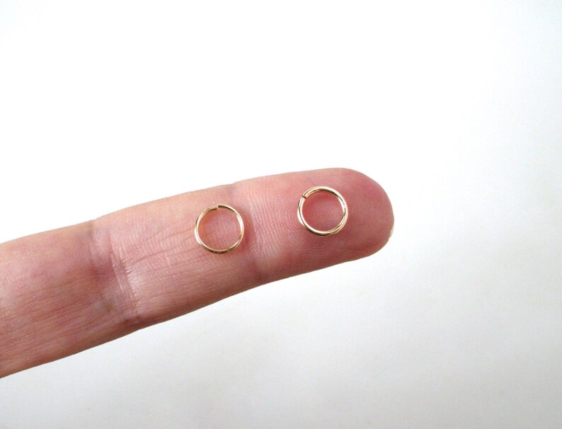 Solid Gold Nose Ring 14 Karat Yellow Gold 14k Continuous / Etsy