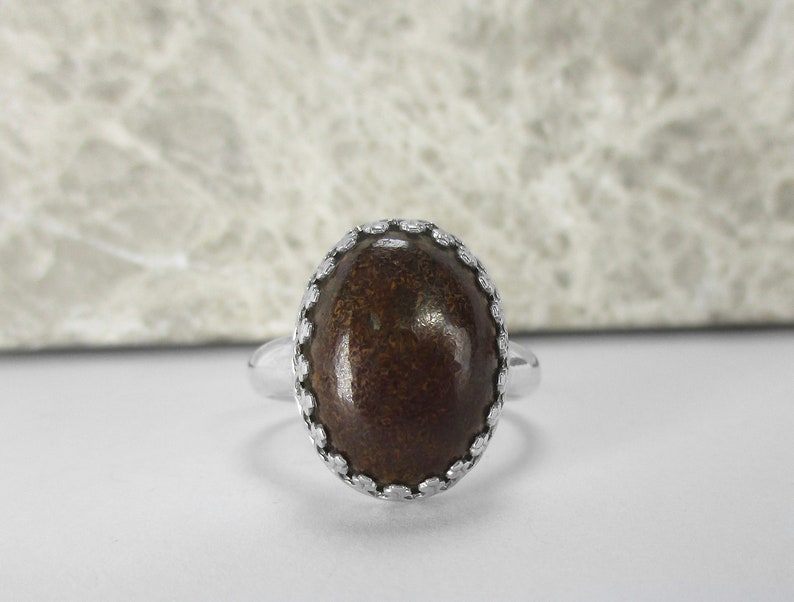 Dinosaur Bone Ring in Sterling Silver US Size 7 Fossil - Etsy