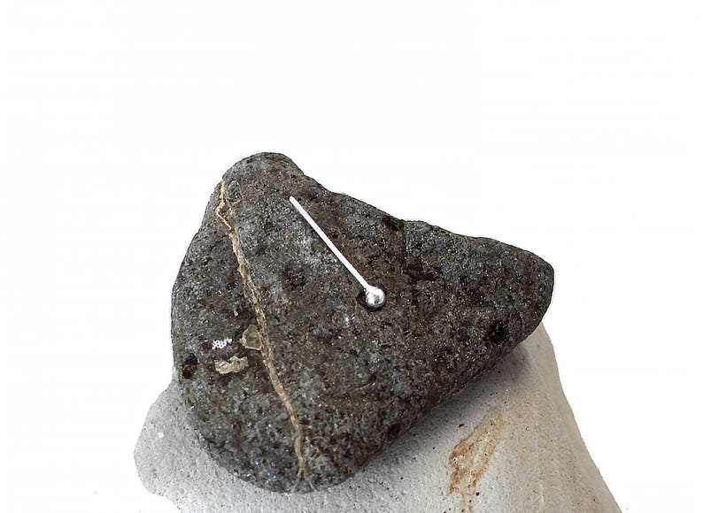 Nose Stud Sterling Silver Nostril Screw 2mm Ball 20 Etsy