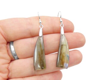 Earrings: Drilled Stone