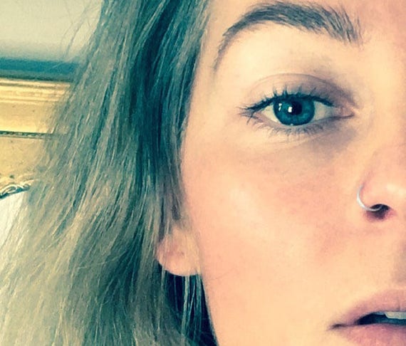 Solid White Gold Nose Ring Cartilage Tragus 14k Etsy