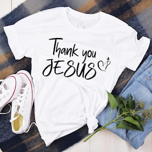 Danke Jesus SVG Herz Kreuz Glaube Motivation Gnade SVG Christliche Liebe mit und ohne Kreuz Herz Gott PNG