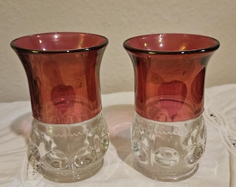 Adam's Glass King's Crown Small Vases