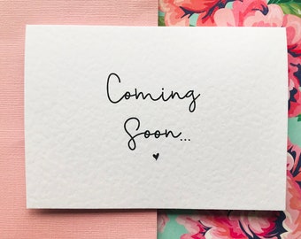 Coming Soon Pregnancy Announcement Card