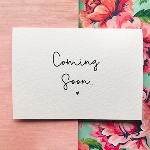 Coming Soon Pregnancy Announcement Card