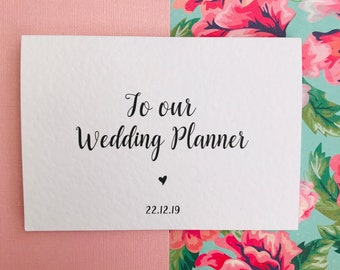 Personalized Wedding Planner Thank You Card