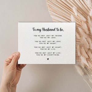 Carte de mariage à mon futur mari/femme, poème