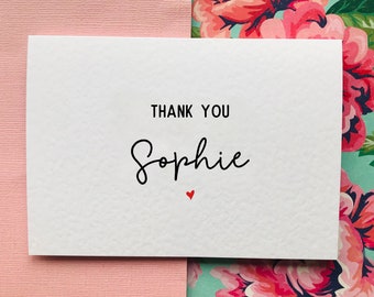 Personalised Thank You Card