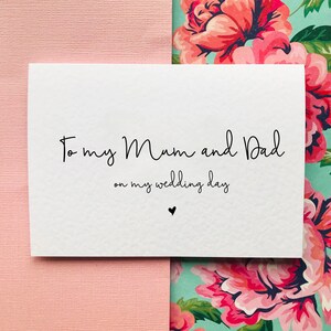 A mia madre e mio padre nel giorno del mio matrimonio
