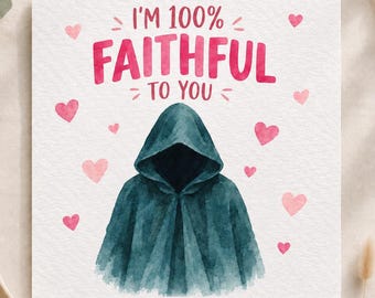 Karte inspiriert von „The Traitors“ | Valentinskarte für treue Fans | Geschenk für Fans der TV-Serie „The Traitors“ | Jahrestagskarte für Ihn, Sie und Ihren Partner