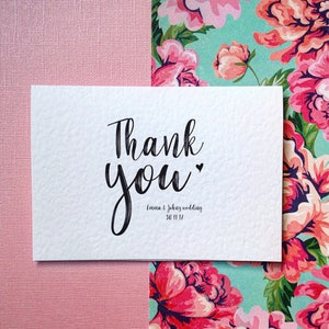 Personalised Wedding Thank You Cards image 1