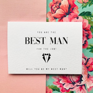 Carte de proposition du meilleur homme/Vous êtes le meilleur homme pour le travail
