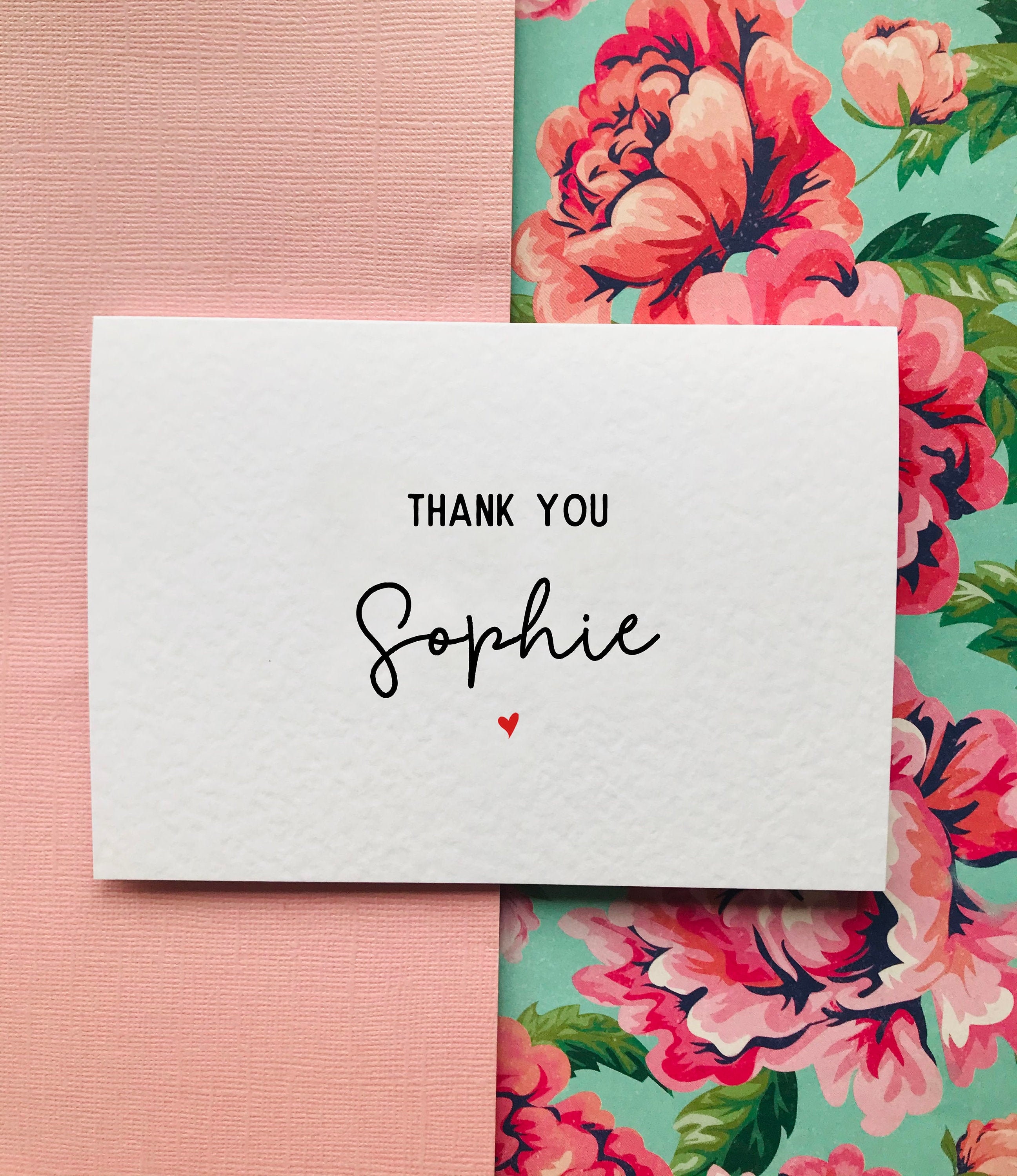Personalised Thank You Card Etsy UK