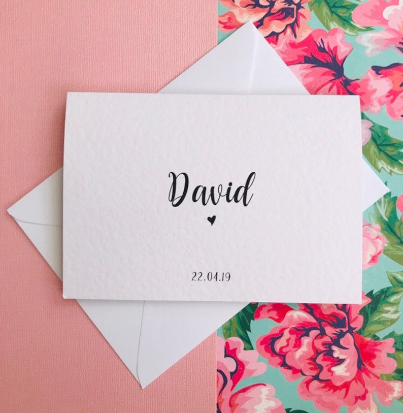 Personalised Bride or Groom's Name Wedding Day Card Etsy