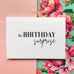 Une carte d'anniversaire surprise